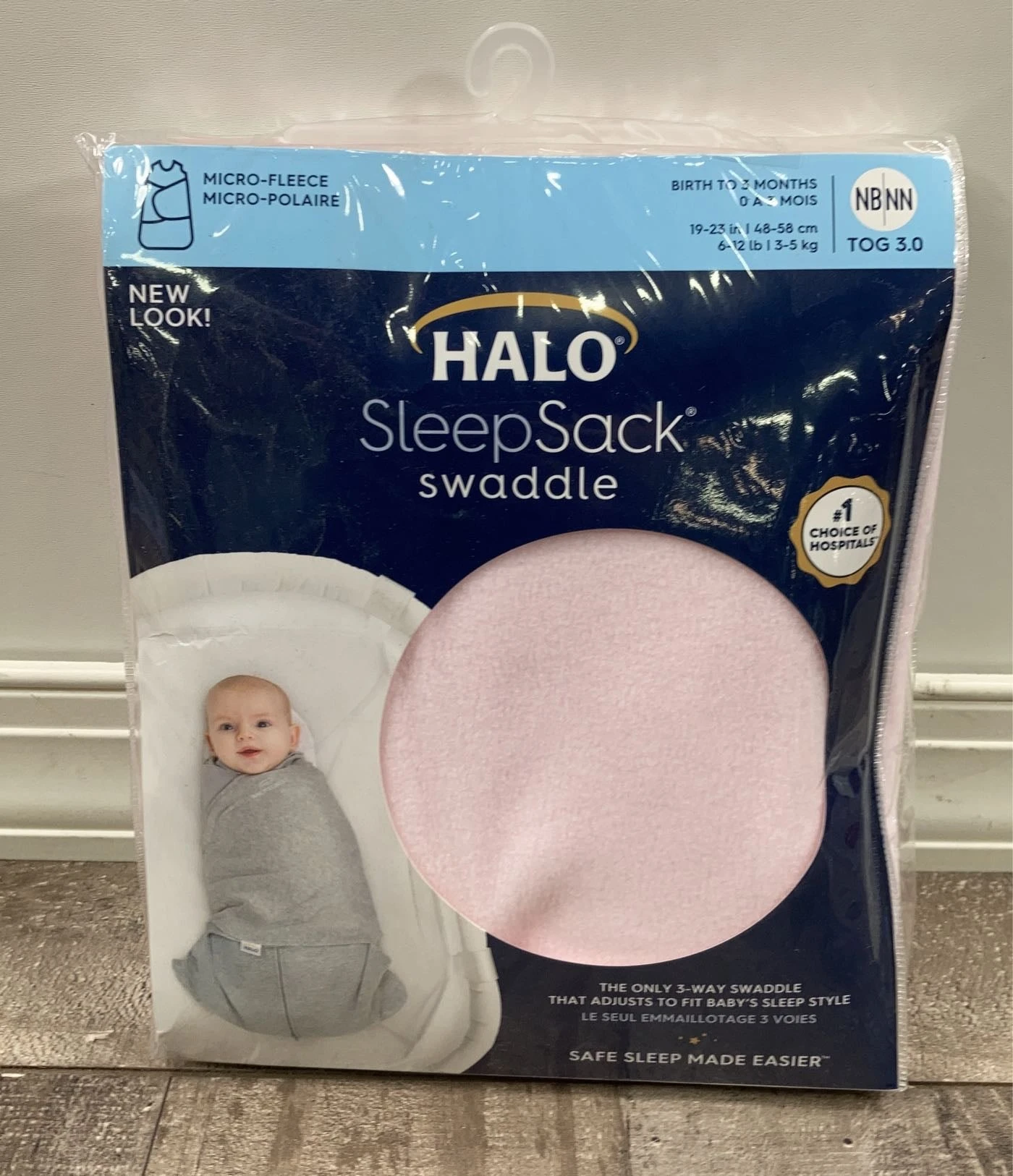 Halo SleepSack Swaddle, Pink, Newborn 3 Halo SleepSack Swaddle, Pink, Newborn - Image 3