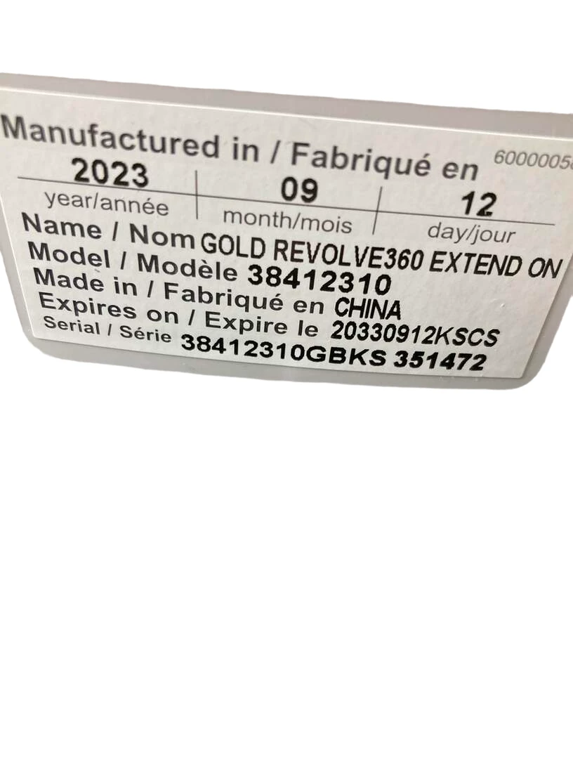 Evenflo Gold Revolve 360 Extend All-in-one Rotational Car Seat With SensorSafe, Onyx, 2023 8 Evenflo Gold Revolve 360 Extend All-in-one Rotational Car Seat With SensorSafe, Onyx, 2023 - Image 8