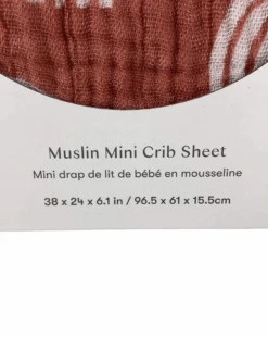 Babyletto Muslin Mini Crib Sheet, Terracotta Rainbow -Tiny Steps House 77e02122 4488 4807 9279 fef17f007e9c