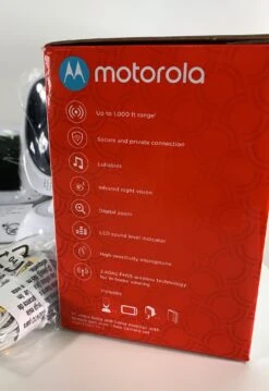 Motorola COMFORT75-2 5” Video Baby Monitor With 2 Cameras And Remote Pan Scan -Tiny Steps House 7d03e5dc393f757ea238993ace617e5c