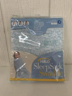 Halo SleepSack Swaddle, S, Turquoise Circles