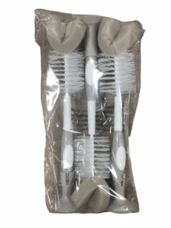 Dr. Brown's Natural Flow Bottle Brush 3pack, Gray