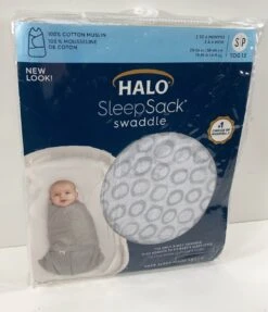 Halo SleepSack Swaddle, S, Circles Grey -Tiny Steps House 8720197ef5bd02ed93425b52aeba527d