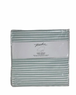 Pehr Fitted Crib Sheet, Stripe Sea
