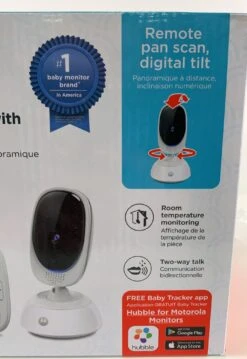 Motorola COMFORT75-2 5” Video Baby Monitor With 2 Cameras And Remote Pan Scan -Tiny Steps House 8f06b5bd6dd3271dd42b52901fb824dd