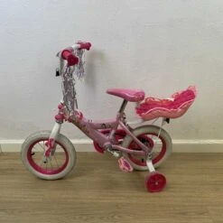 Huffy Disney Princess Girls' 12" Bike With Doll Carrier