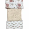 Aden + Anais Large Cotton Muslin Swaddle, 3 Pack, Dahlias