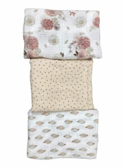 Aden + Anais Large Cotton Muslin Swaddle, 3 Pack, Dahlias