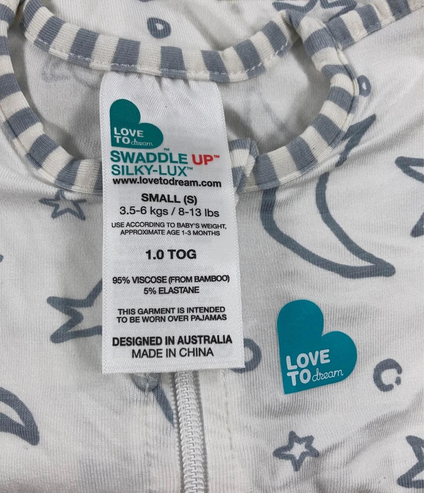 Love To Dream Swaddle UP Silky-Lux 1.0 Sleep Sack, Small, Cream 3 Love To Dream Swaddle UP Silky-Lux 1.0 Sleep Sack, Small, Cream - Image 3