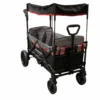 Wonderfold X2 Push + Pull Double Stroller Wagon, 2021, Black