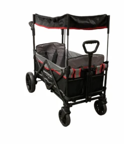 Wonderfold X2 Push + Pull Double Stroller Wagon, 2021, Black