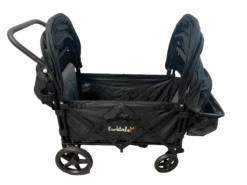 Larktale Caravan Stroller Wagon With Byron Black Canopy Set, 2021, Byron Black -Tiny Steps House PhotoRoom 002 20230126 102640