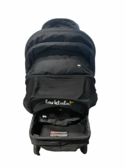 Larktale Caravan Stroller Wagon With Byron Black Canopy Set, 2021, Byron Black -Tiny Steps House PhotoRoom 006 20230126 102640