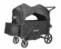 Larktale Caravan Stroller Wagon With Byron Black Canopy Set, 2021, Byron Black