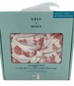 Aden + Anais Snuggle Knit Swaddle Gift Set, Rosettes -Tiny Steps House Screenshot2023 11 278.33.42AM PhotoRoom