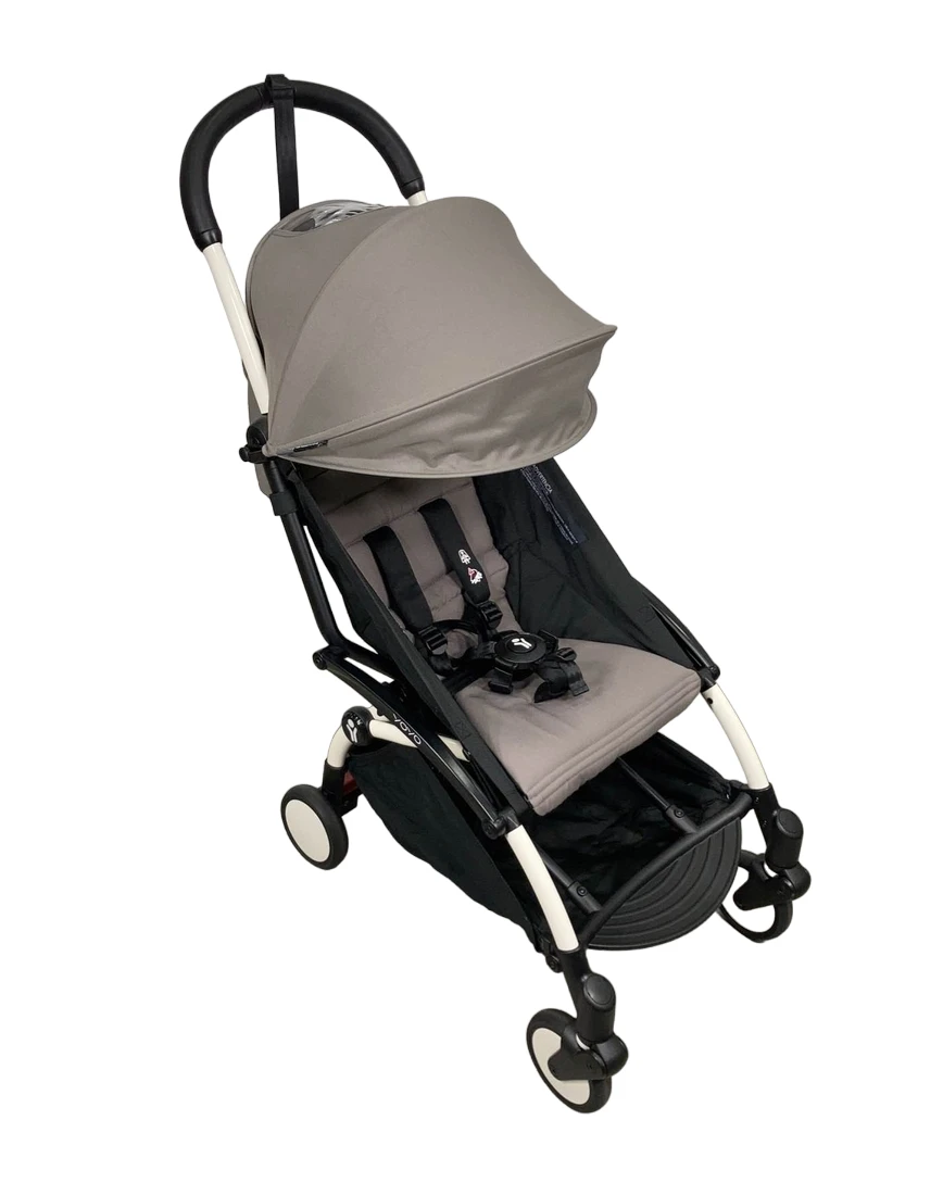 Babyzen YOYO2 Complete Stroller, 2022, White With Grey 1 Babyzen YOYO2 Complete Stroller, 2022, White With Grey