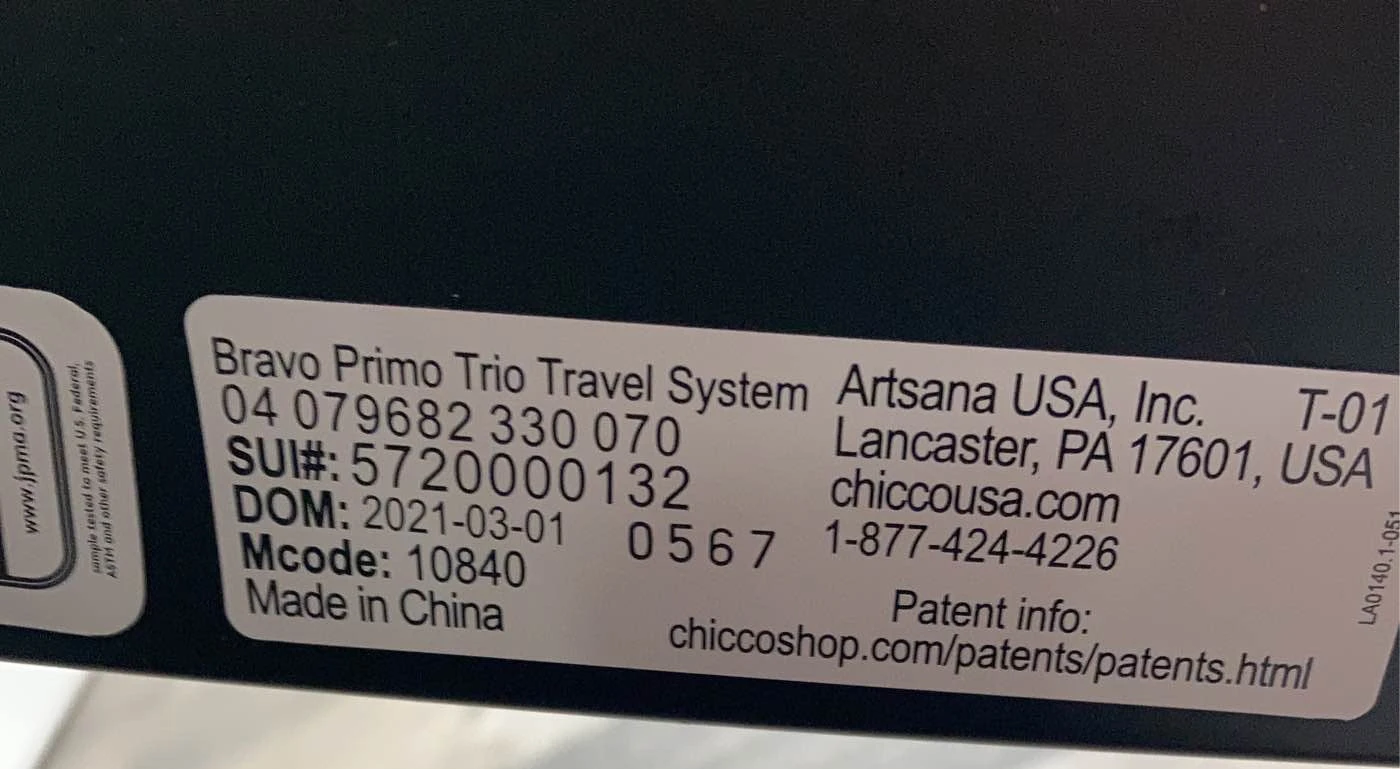 Chicco Bravo Primo Trio Travel System, 2021, Springhill 12 Chicco Bravo Primo Trio Travel System, 2021, Springhill - Image 12