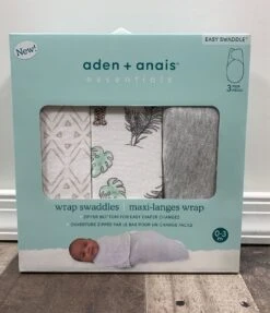 Aden + Anais Essentials Wrap Swaddle, 3 Pack, Toile, 0-3 Months -Tiny Steps House b113e937b499841c7517da31aac8627a