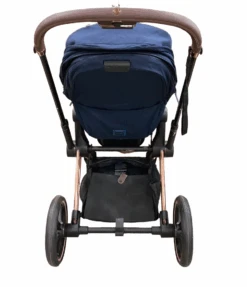 Cybex PRIAM Stroller, Rosegold, Nautical Blue, 2022 -Tiny Steps House b447a763 89e1 4378 85b2 000267481f8c