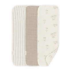 Crane Baby Cotton Muslin Burp Cloth Set, Avery