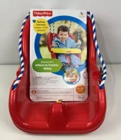 Fisher Price Infant To Toddler Outdoor Swing, Red