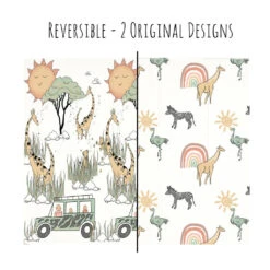 JumpOff Jo Large Waterproof Foam Padded Playmat, Safari