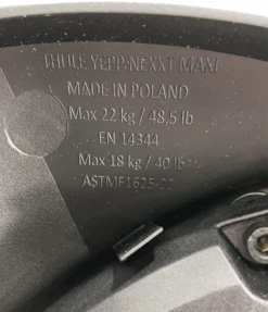 Thule Yepp Nexxt Maxi Rack Mount Child Bike Seat, Black -Tiny Steps House b9332c73 67c1 4617 9c22 0e5435a0568b