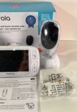 Motorola COMFORT75-2 5” Video Baby Monitor With 2 Cameras And Remote Pan Scan -Tiny Steps House ba491e6e3fe801862b25bff3b4808efb
