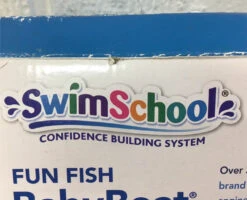 SwimSchool Fabric Baby Pool Float, Blue Fun Fish -Tiny Steps House bcf7e33b29e7ede0520d413dc5f7997a