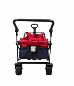 Wonderfold S2 Push And Pull Folding Wagon, Navy/Red -Tiny Steps House be77d303 45d5 484a 92e4 d298549b8779