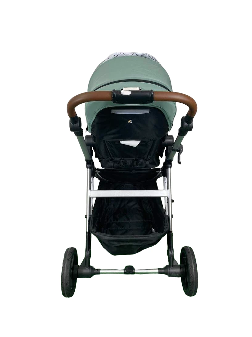 Mockingbird Single 2.0 Stroller, Silver With Penny Leather, 2023, Windowpane, Sage 7 Mockingbird Single 2.0 Stroller, Silver With Penny Leather, 2023, Windowpane, Sage - Image 7