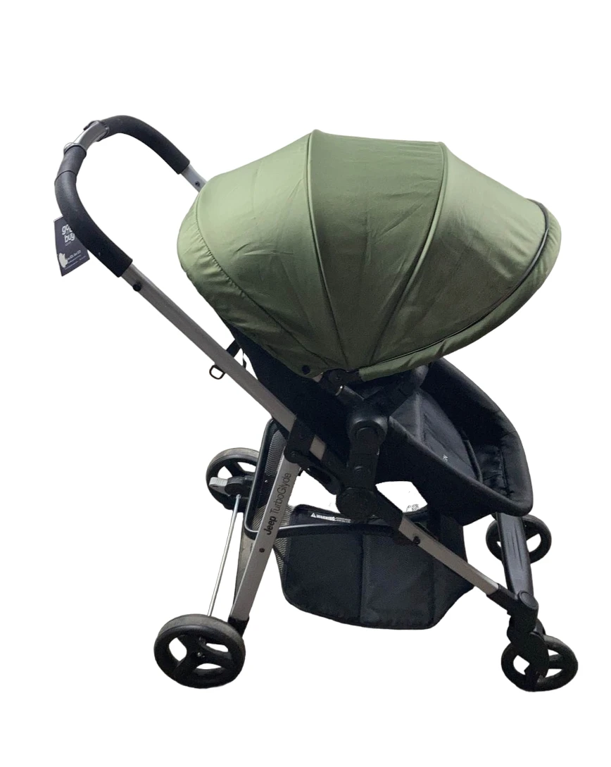 Delta Children Jeep TurboGlyde 3-in-1 Stroller, 2022 Olive Green 2 Delta Children Jeep TurboGlyde 3-in-1 Stroller, 2022 Olive Green - Image 2