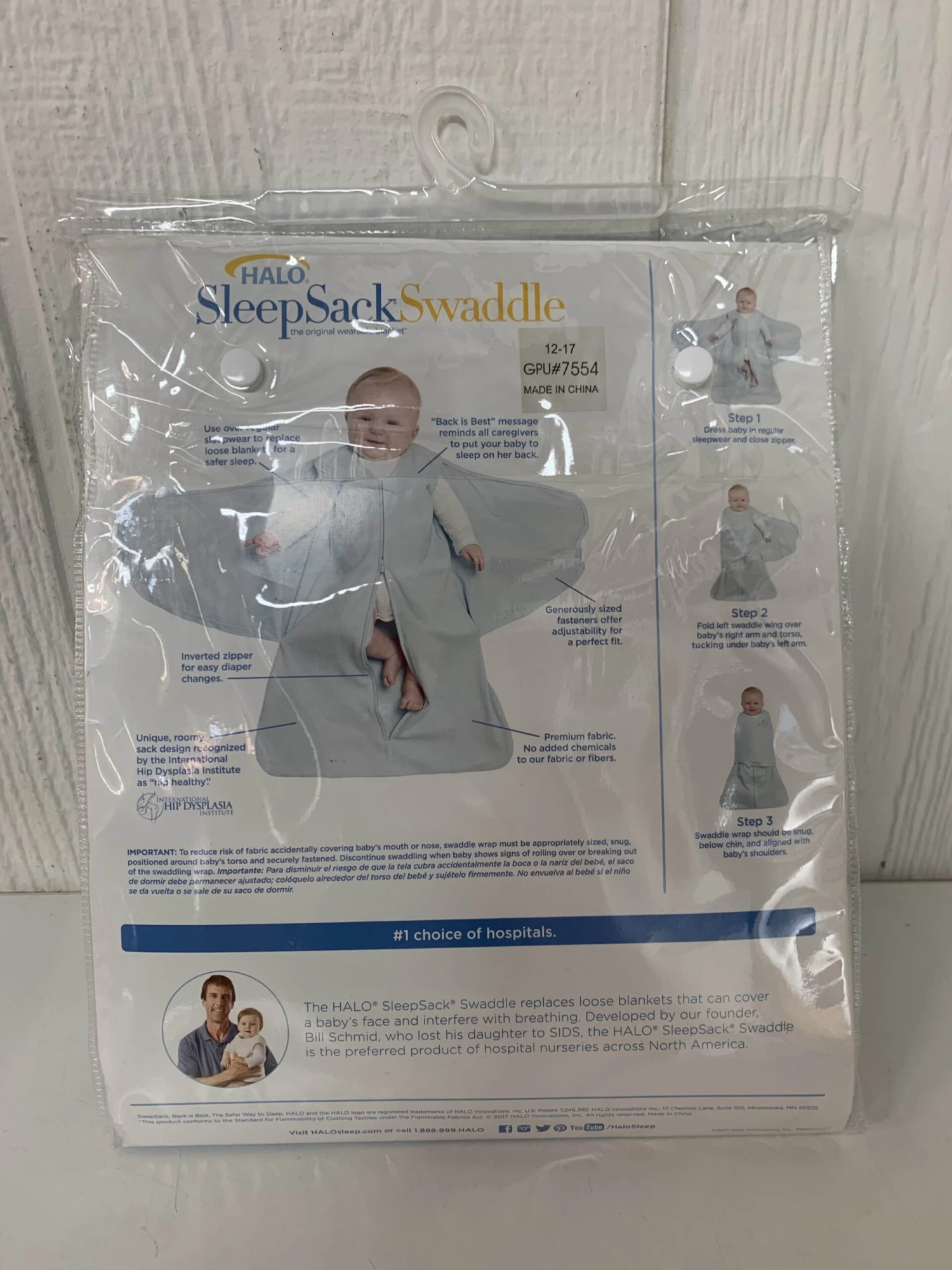 Halo SleepSack Swaddle, S, Turquoise Circles 2 Halo SleepSack Swaddle, S, Turquoise Circles - Image 2