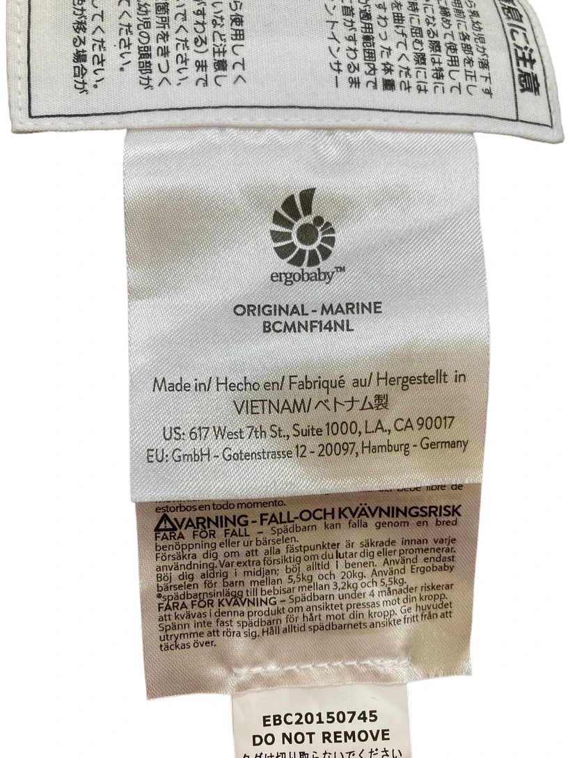 Ergobaby Original Baby Carrier, Navy 6 Ergobaby Original Baby Carrier, Navy - Image 6