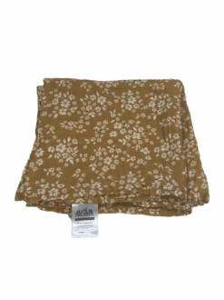 Mini Scout Muslin Swaddle Blanket, Floral Mustard