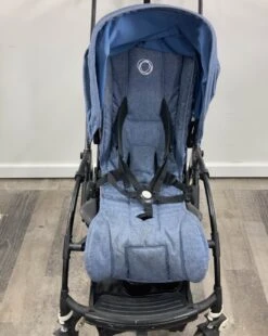Bugaboo Bee5 Stroller, 2018, Blue Melange, Black -Tiny Steps House d4fe44c2fac8cd2e7db51dbc089f5f6e