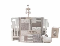 Nojo 4 Piece Crib Bedding Set, Together Is Better