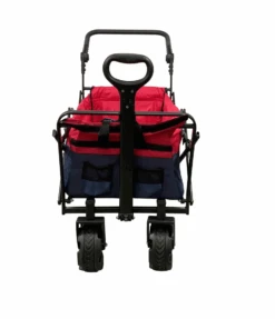 Wonderfold S2 Push And Pull Folding Wagon, Navy/Red -Tiny Steps House d97f2678 496d 4565 9a30 1408a49d0d9a