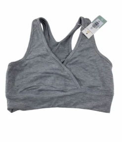 Kindred Bravely French Terry Racerback Nursing And Sleep Bra, Grey, Small