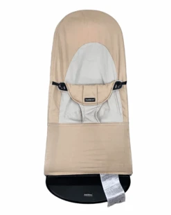 BabyBjorn Bouncer Balance, Khaki/Beige, Black Frame