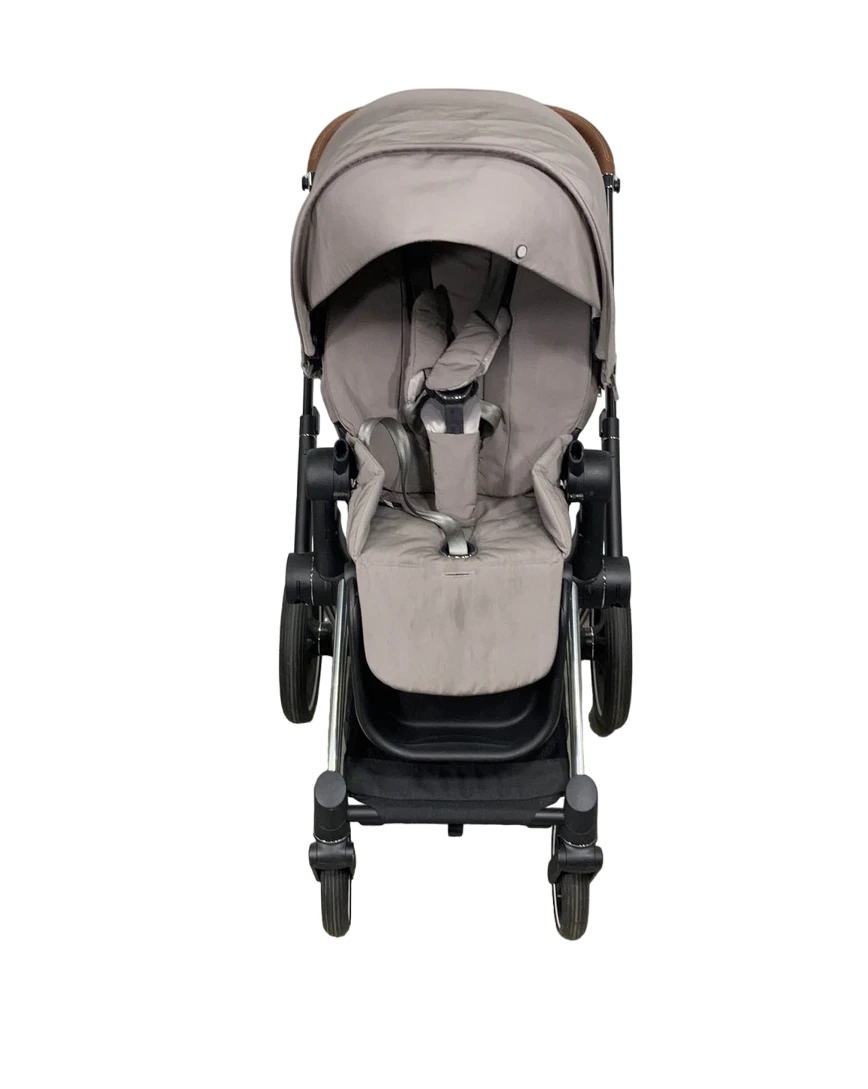 Cybex PRIAM Stroller, Chrome With Black Details, Soho Grey, 2021 4 Cybex PRIAM Stroller, Chrome With Black Details, Soho Grey, 2021 - Image 4