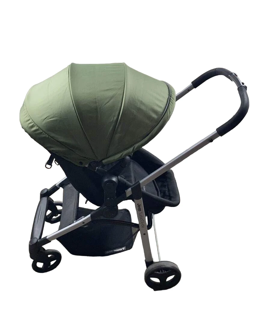 Delta Children Jeep TurboGlyde 3-in-1 Stroller, 2022 Olive Green 9 Delta Children Jeep TurboGlyde 3-in-1 Stroller, 2022 Olive Green - Image 9