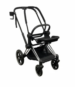 Cybex PRIAM Stroller Frame And Seat, 2021, Chrome/Black