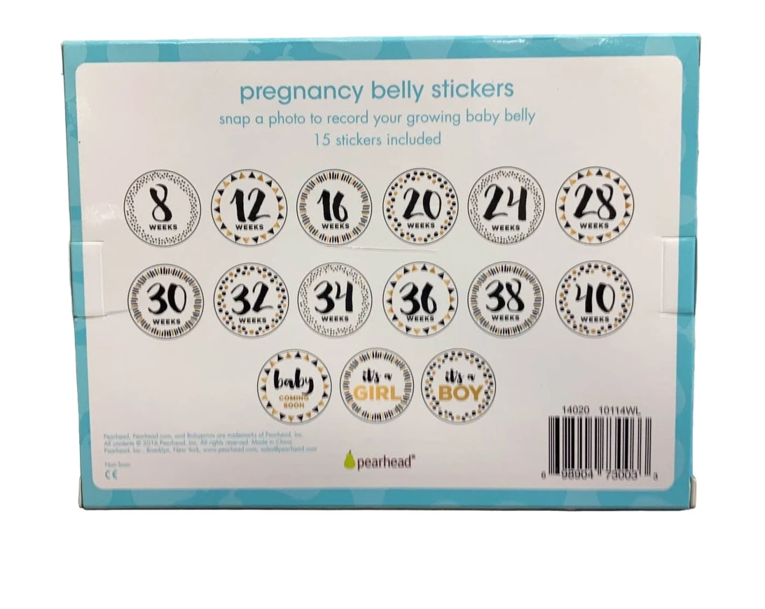 Pearhead Monthly Belly Stickers 2 Pearhead Monthly Belly Stickers - Image 2