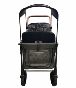 Wonderfold W4S 2.0 Multifunctional Stroller Wagon, 2021, Charcoal Grey With Black Frame -Tiny Steps House edee9d86 f8dc 4f82 bc87 599e1223cb46