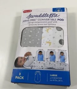 SwaddleMe Arms Free Convertible Pod 2pk, Stars/Planets, Large(4-6 Months) -Tiny Steps House f0e7c959e1e425294554ad56ad2d1aae