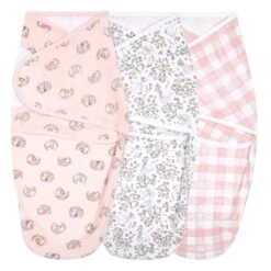 Aden + Anais Essentials Easy Wrap Swaddle, 3 Pack, 0-3 Months, Disney Princess -Tiny Steps House f1c245d5 3e04 4b0c afe3 b72fae524b67