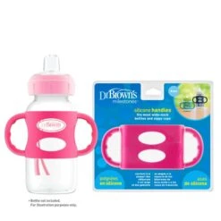 Dr. Brown's Silicone Bottle Handle, Pink -Tiny Steps House f4ef60da fa11 4c89 907f 899f300c7d0b 42536dce 3fda 43e8 8054 732a7b450be3