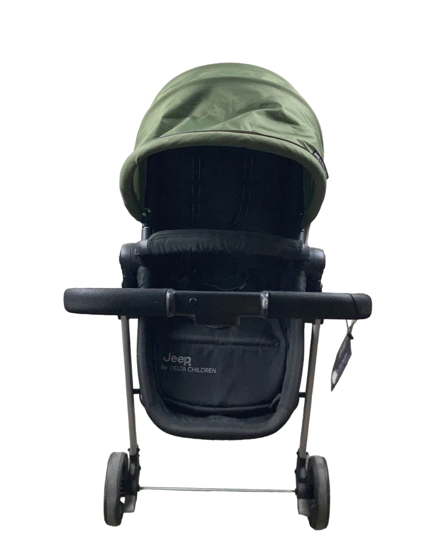 Delta Children Jeep TurboGlyde 3-in-1 Stroller, 2022 Olive Green 8 Delta Children Jeep TurboGlyde 3-in-1 Stroller, 2022 Olive Green - Image 8