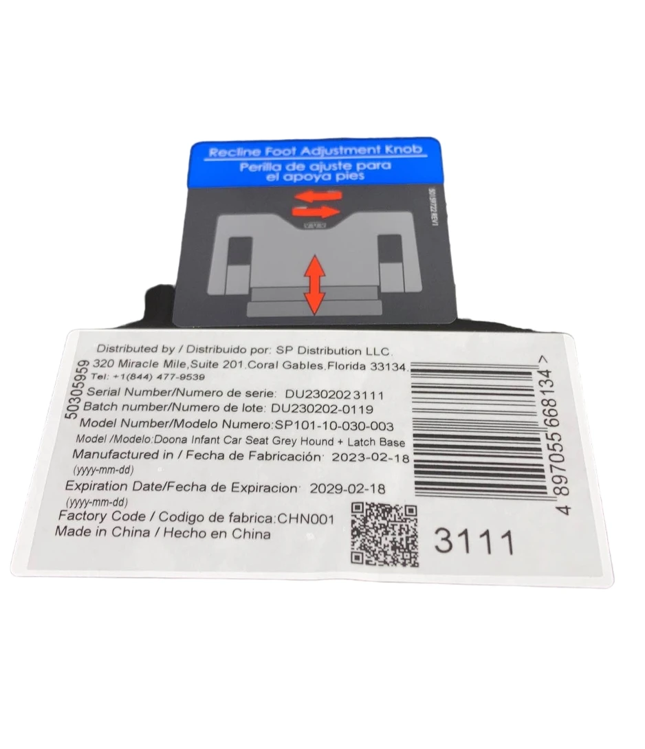 Doona Infant Car Seat & Stroller Combo, Grey Hound, 2023 14 Doona Infant Car Seat & Stroller Combo, Grey Hound, 2023 - Image 14